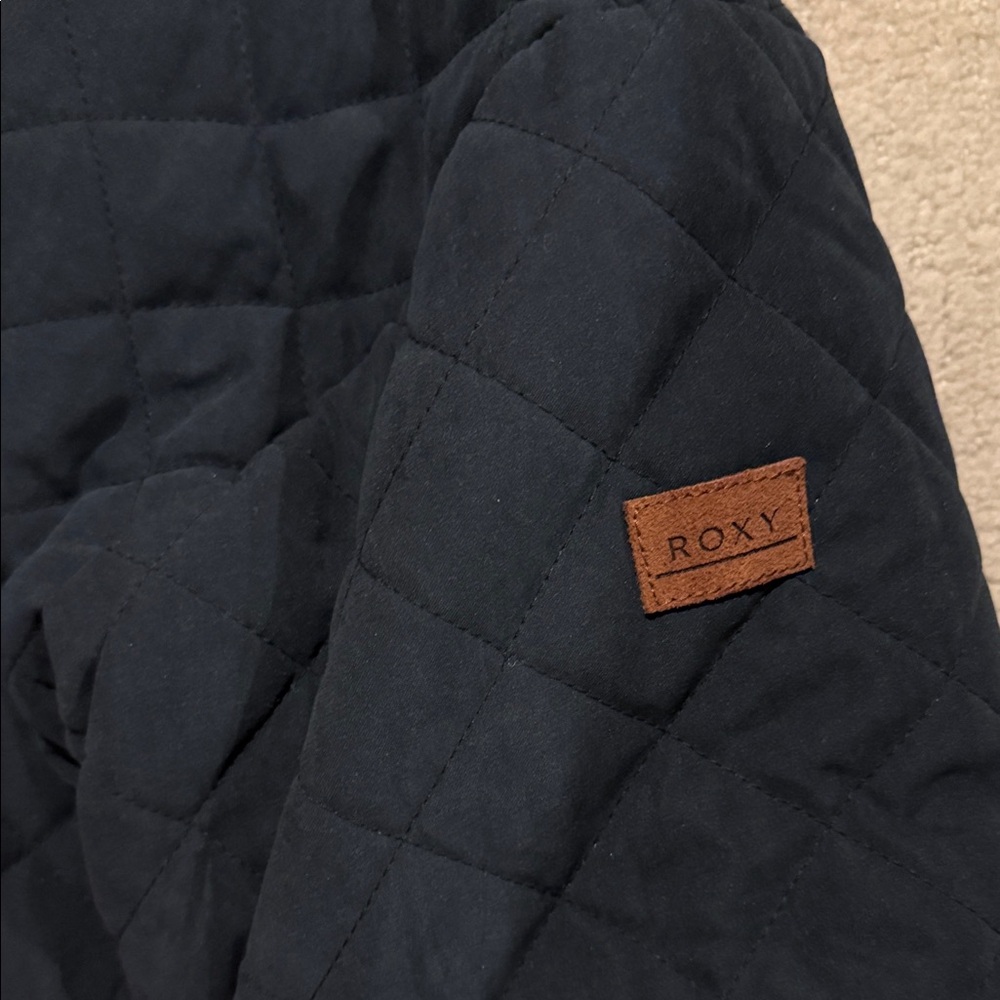 Roxy Black Quilted Bomber Jacket - image 4